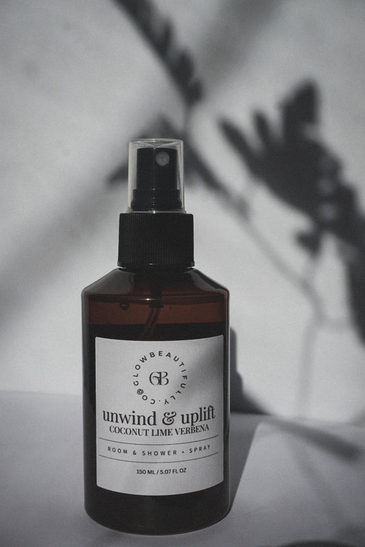 Room & Shower Spray: Unwind & Uplift - Coconut Lime Verbena Scent